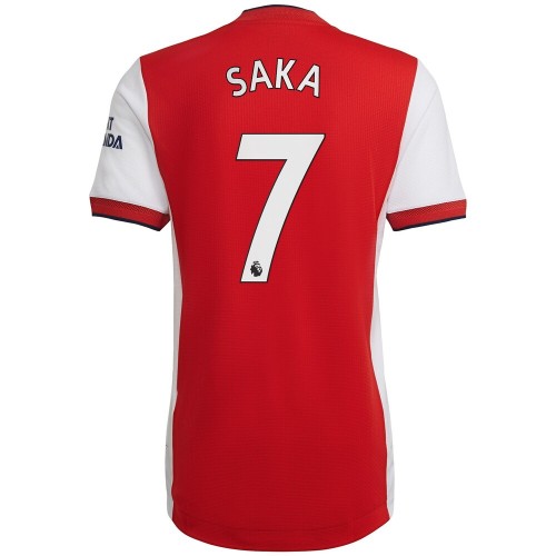 Arsenal Fodboldtrøjer Bukayo Saka 7 Hjemmebanesæt 2021/22 Kort ærmer Arsenal Fodboldtrøjer Bukayo Saka 7 Hjemmebanesæt 2021/22 Kort ærmer